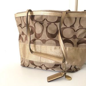 Gold Coach Bag